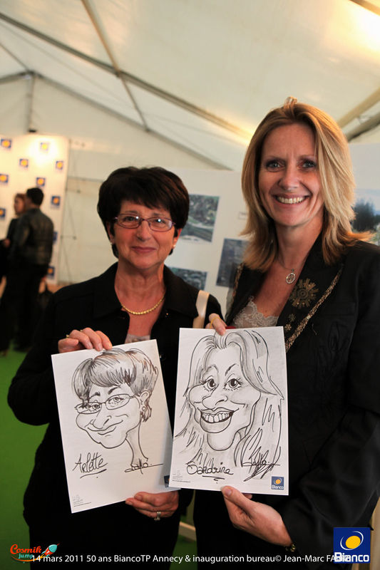 Une caricaturiste mariage et soirée privé